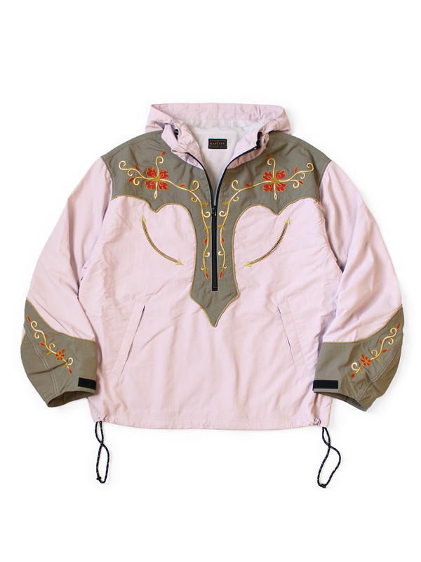 Kapital Nylon Taffeta 2TONE Tennessee Cactus Flower Parka Jacket