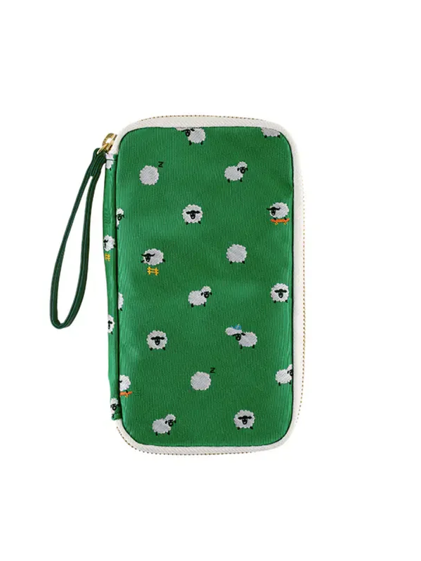 Hobonichi Tie & Chief Sheep Sheep Sheep Small Drawer Pouch