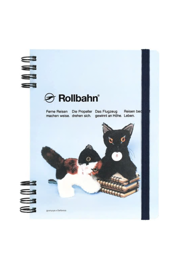 Rollbahn Flexible Life Log L Notebook Set – gyunyuya Cat Design