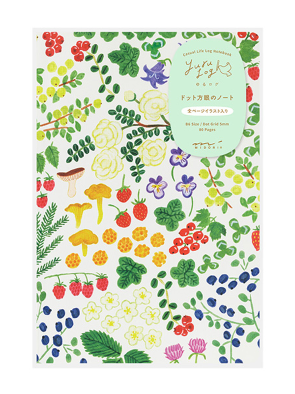 Midori Yuru Log B6 Dot Grid Notebook - Nordic Design (15354006)