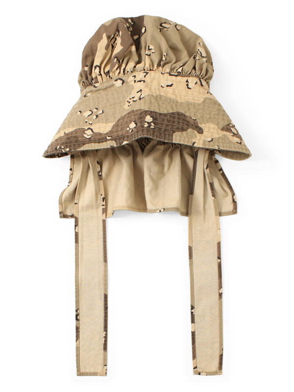 Kapital Cotton Herringbone Chocolate Chip Camo Pattern FARMY HAT
