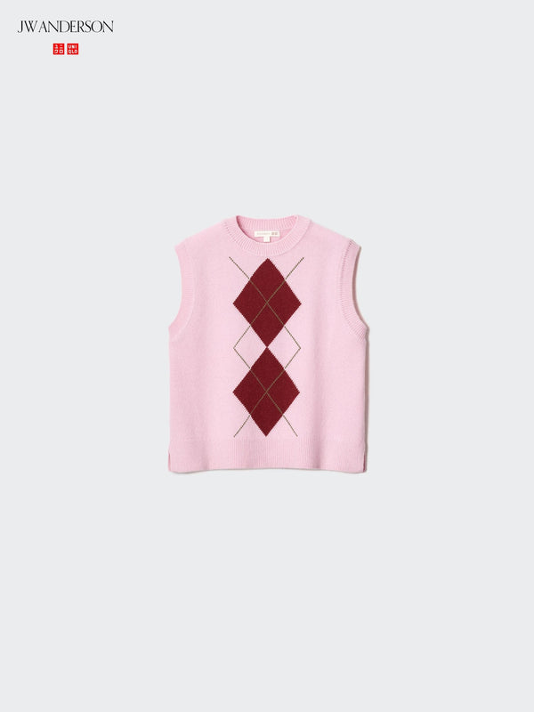 【PRE-ORDER】UNIQLO Wool Cashmere Crew Neck Vest Style 487520
