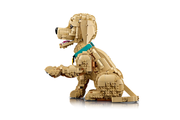 LEGO Icons Golden Retriever Puppy 11384 – Adult Building Set