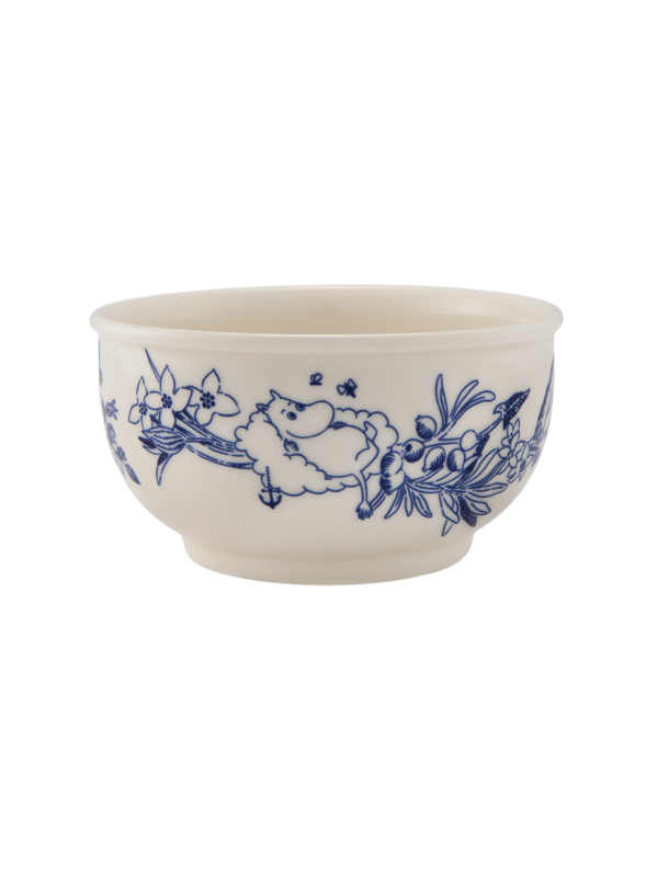 Moomin Haru Bowl 12cm Ceramic Bowl Blue White