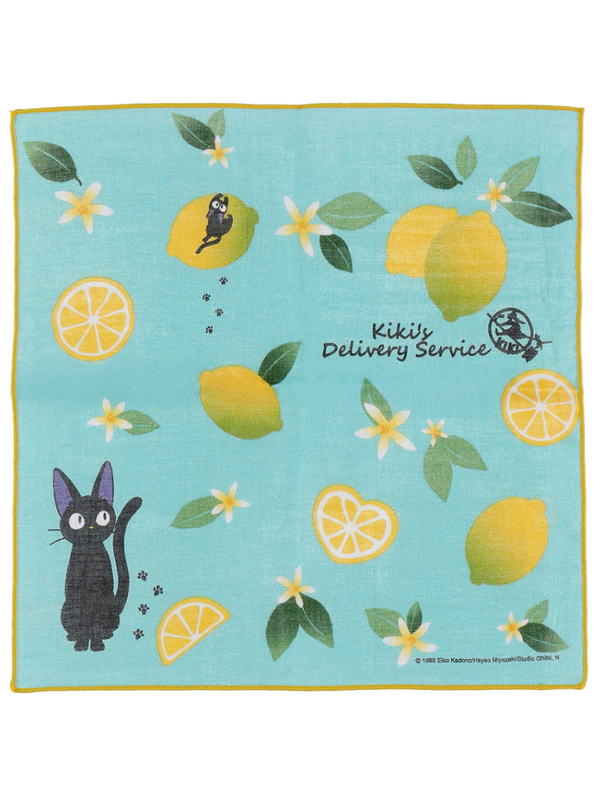 Kiki’s Delivery Service Gauze Handkerchief Lemon Design