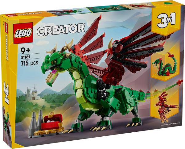 LEGO 31161 Creator Medieval Dragon 3-in-1 Building Set
