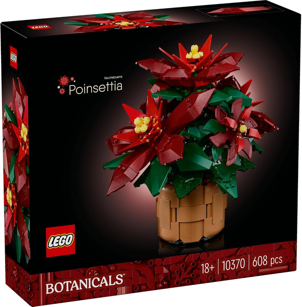 LEGO Botanical Poinsettia Decorative Plant Set