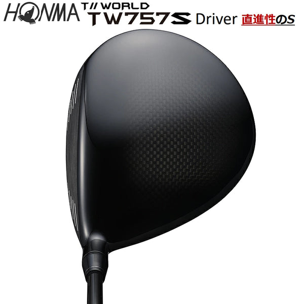 HONMA T//WORLD TW757 Type-S 2022 Driver Right-Hand 9° Adjustable Loft Titanium Head Vizard Carbon Shaft S-Flex