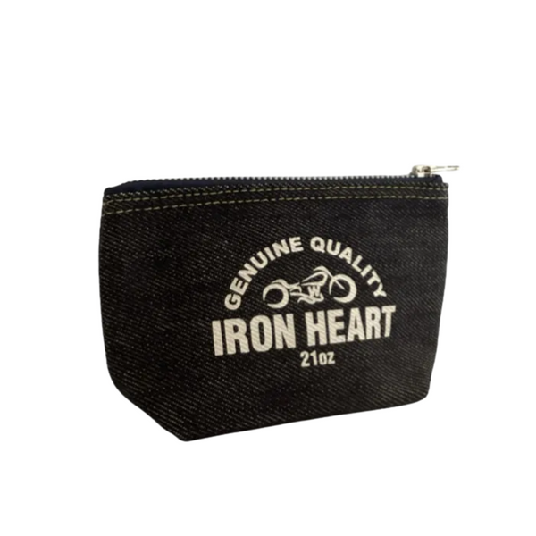Iron Heart IHG-092 21oz Selvedge Denim Pouch Heavyweight Indigo Small Zip Bag