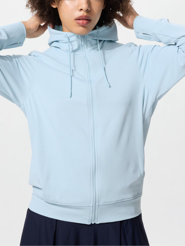 UNIQLO 483278 AIRism UV Cut Full-Zip Hoodie