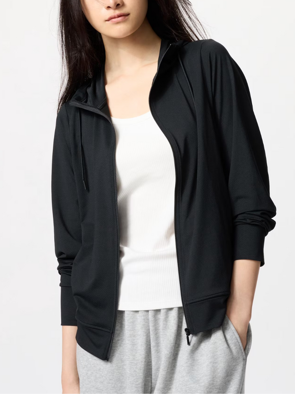UNIQLO 483278 AIRism UV Cut Full-Zip Hoodie