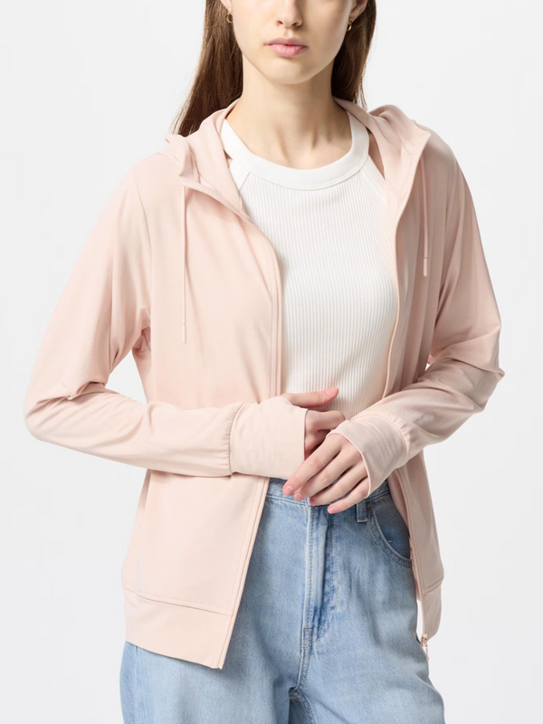 UNIQLO 483278 AIRism UV Cut Full-Zip Hoodie