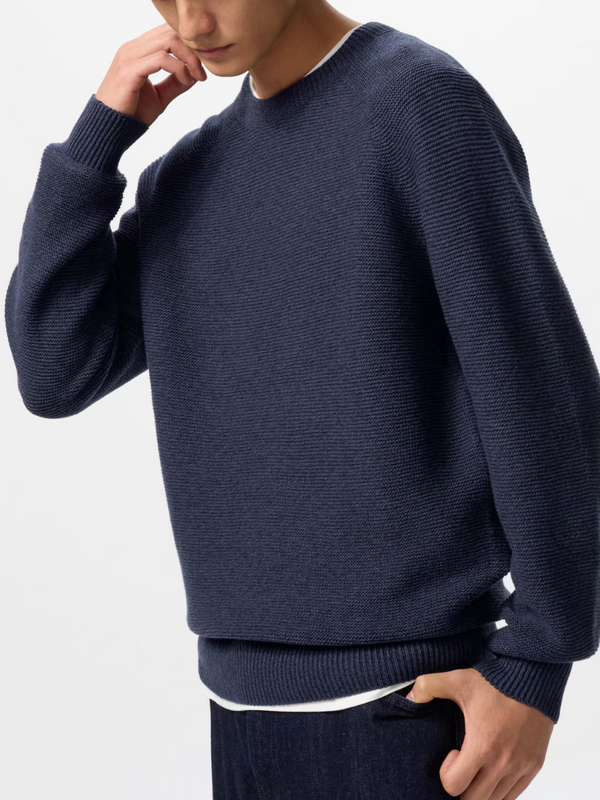UNIQLO 3D Knit Sweater S-4XL Long-Sleeve Crew-Neck Pullover