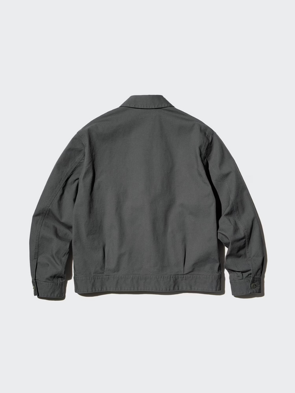 Uniqlo Unisex Vintage Workwear Inspired Zip-Up Blouson Jacket