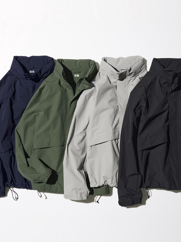 UNIQLO Windproof Stand Blouson Hooded Water-Repellent Men