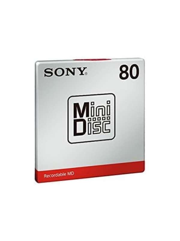 Sony MD 80 Minidisc Minutes Blank Recordable MD MDW80T Set of 5