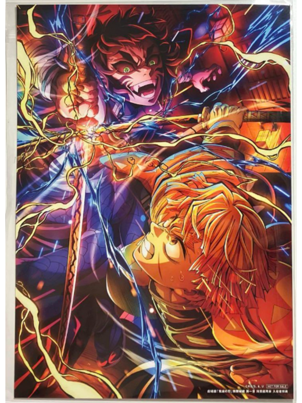 Demon Slayer Infinity Castle Movie EXC Illustration Board Card Zenitsu