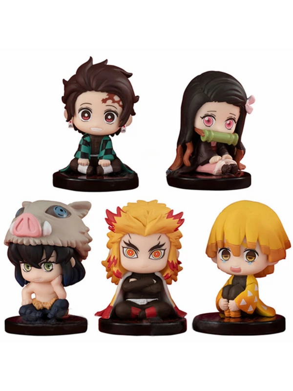 Demon Slayer Suwarase-tai 1 Complete Set of 5 Mascot Figures