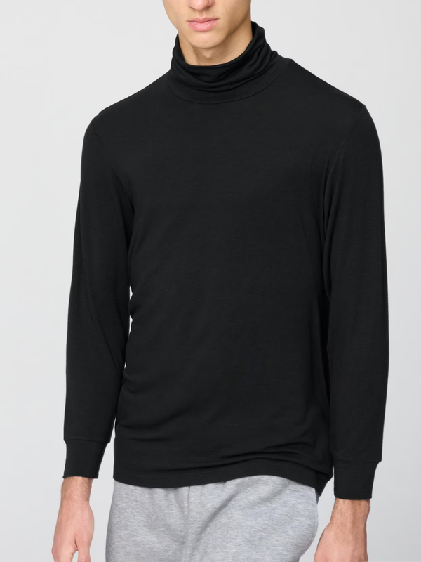 UNIQLO Extra Warm HEATTECH Cashmere Blend Turtleneck Top 9/10 Sleeve