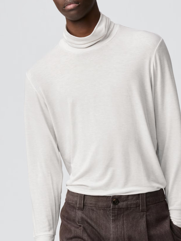 UNIQLO Extra Warm HEATTECH Cashmere Blend Turtleneck Top 9/10 Sleeve