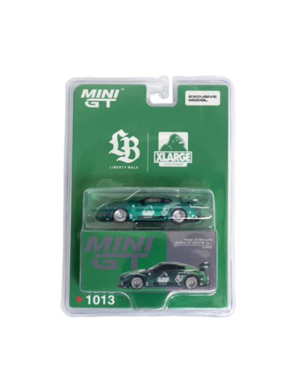 LIBERTY WALK x XLARGE MINI-GT 1:64 Nissan LB-Silhouette Works GT-R Diecast Model Car
