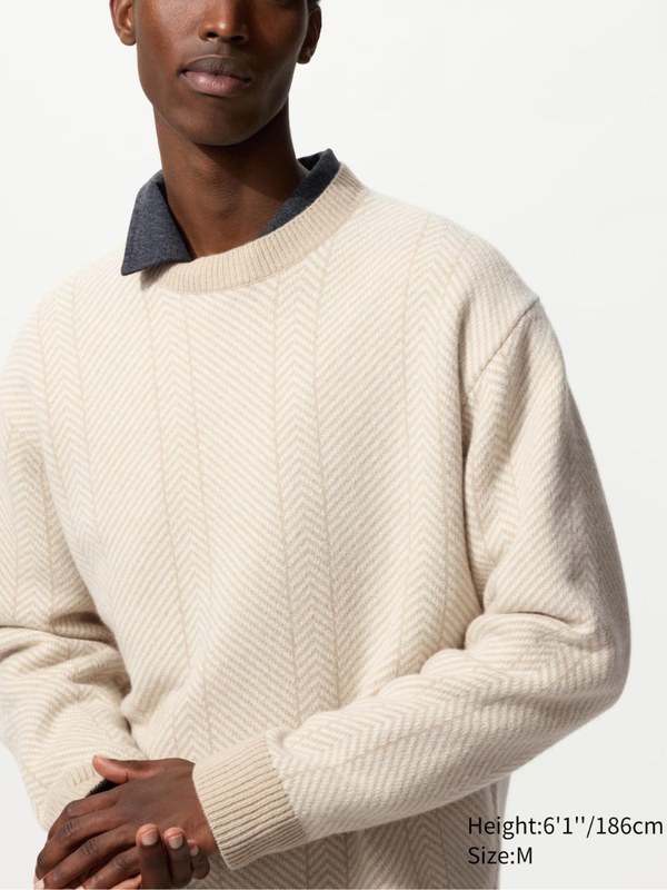 UNIQLO and JW ANDERSON Lambswool Crew Neck Sweater