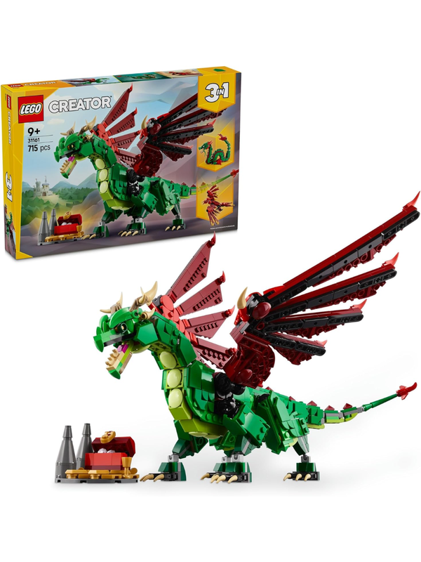 LEGO 31161 Creator Medieval Dragon 3-in-1 Building Set