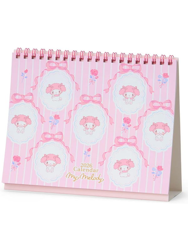 Sanrio 622044 Ring Calendar 2026 My Melody Tabletop Paper Calendar