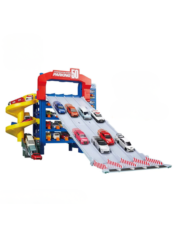 TOMICA World Slider Parking 50 | 5-Level Parking Garage Playset