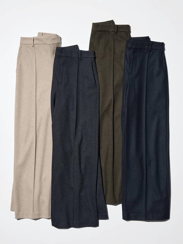 Uniqlo Brushed Jersey Wide Pants