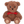 Load image into Gallery viewer, Bandai Record Height W Teddy Bear Mascot Keychain Plush
