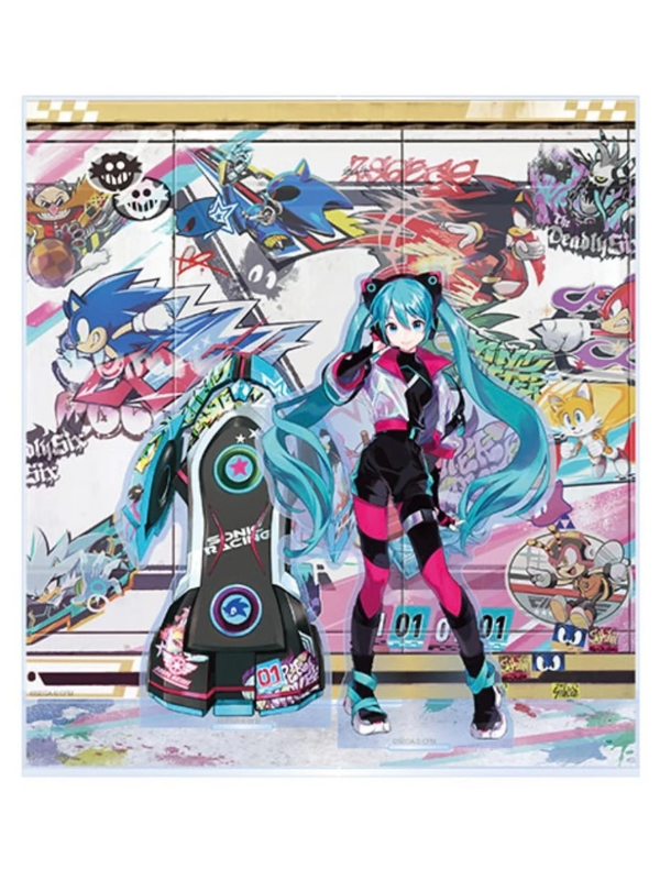 SEGA Sonic Racing Cross World x Hatsune Miku Acrylic Diorama