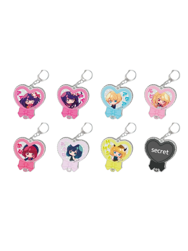 Oshi no Ko Uchiwa Style Acrylic Keychain Set