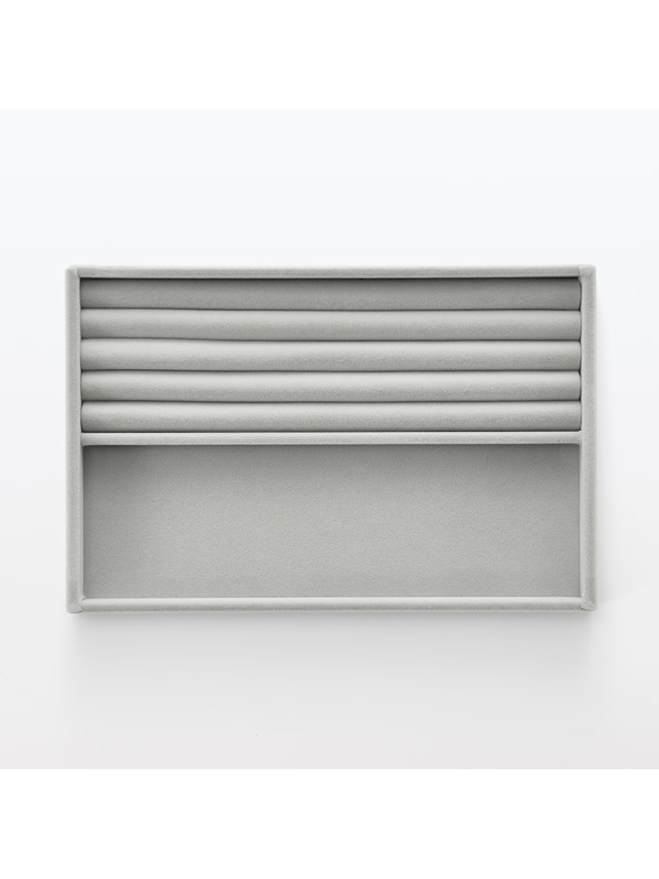 MUJI Acrylic Case Velvet Inner Tray Ring Case