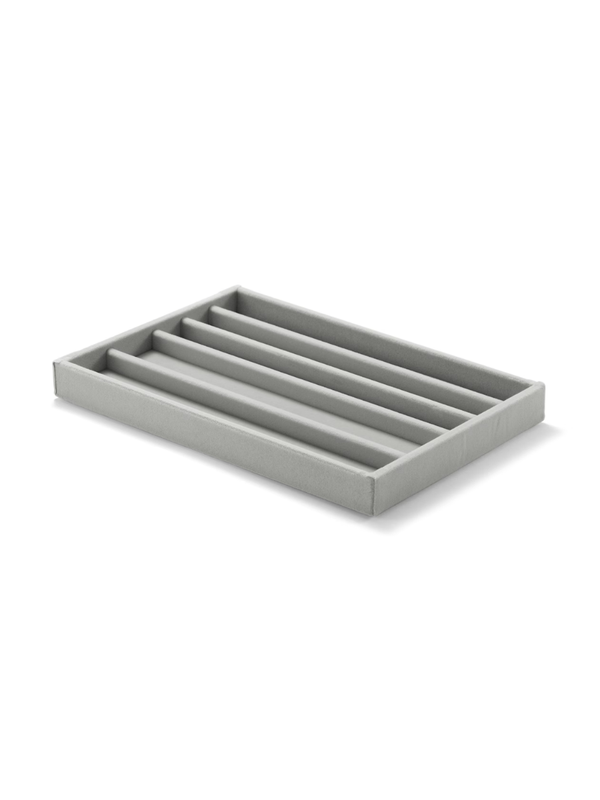 MUJI Acrylic Case Velvet Inner Tray Necklace Case