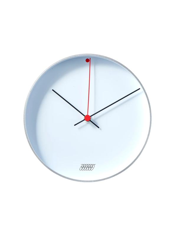 MoMA Ogura Silver White Dot Wall Clock