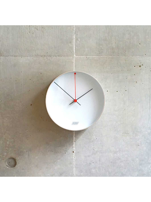 MoMA Ogura Silver White Dot Wall Clock