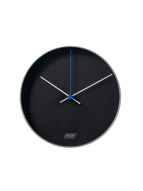 MoMA Ogura Silver Black Dot Wall Clock