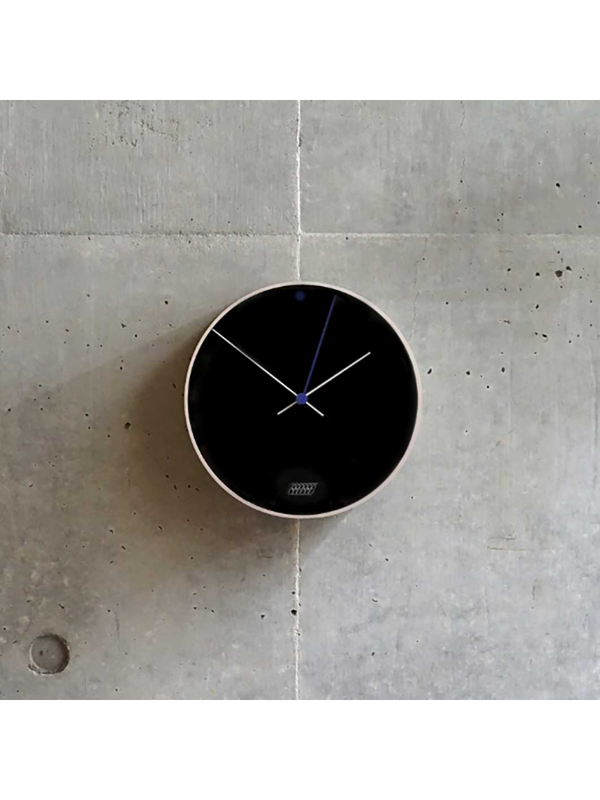 MoMA Ogura Silver Black Dot Wall Clock
