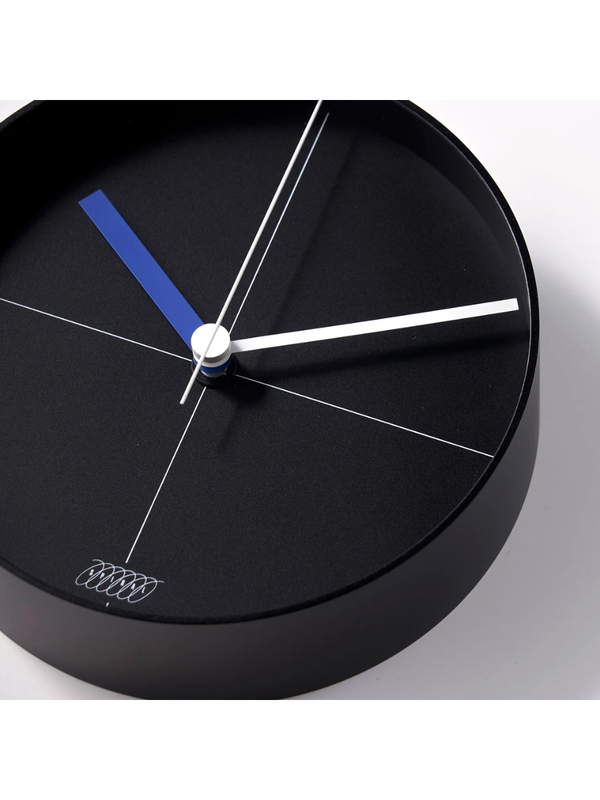 MoMA Ogura Black/Black Line Wall Clock