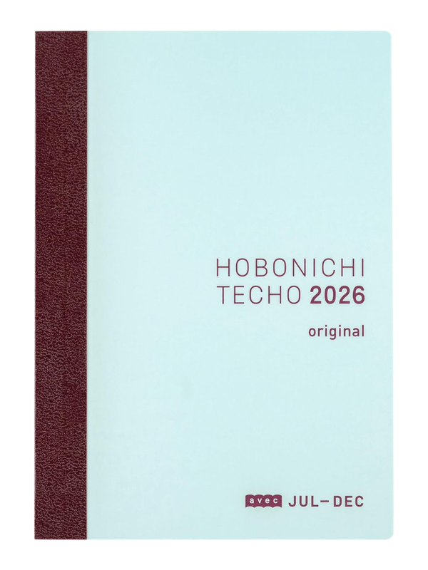 Hobonichi 2026 Original Avec A6 Daily Planner Jul-Dec Monday Start