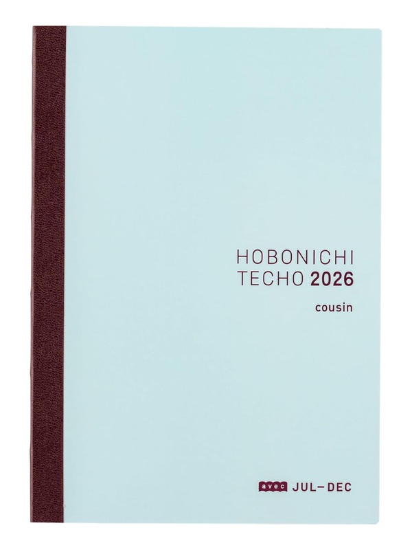 Hobonichi 2026 Cousin Avec A5 Daily Planner Jul-Dec Monday Start