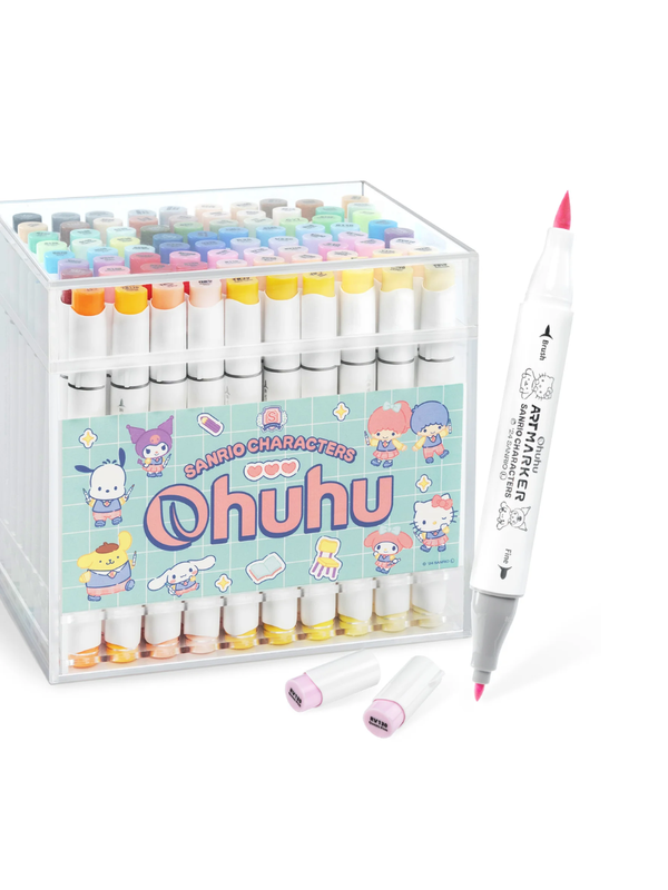 Ohuhu x Sanrio Characters Collaboration – 80-Color Marker Set