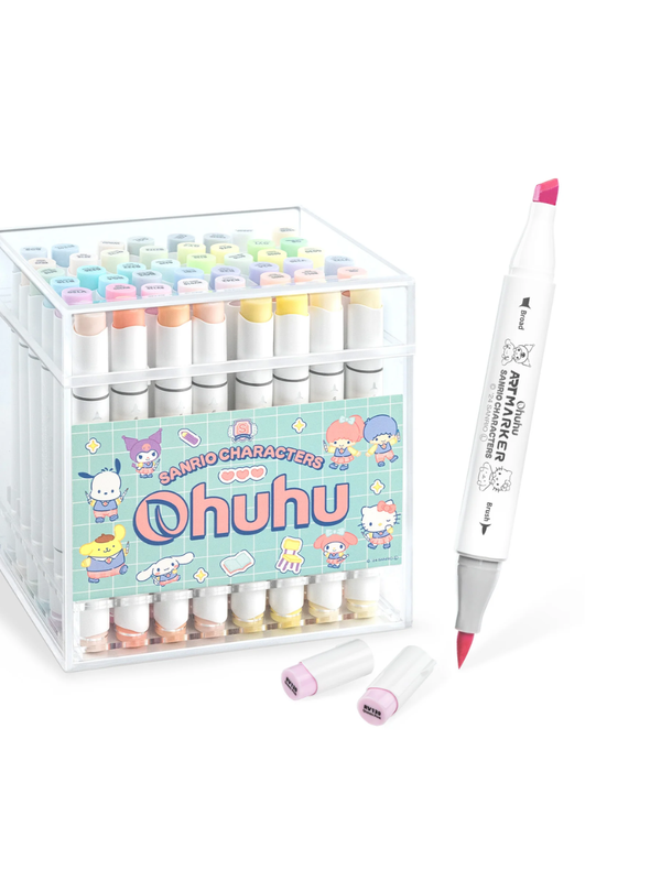 Ohuhu x Sanrio Characters Collaboration – 48-Color Marker Set