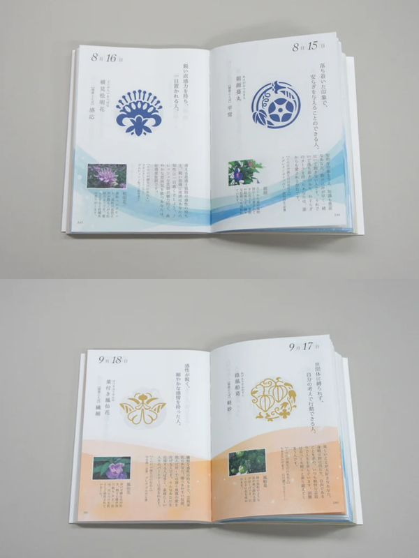 Hana Shirube Notebook — 366 Birthday Flower Crests