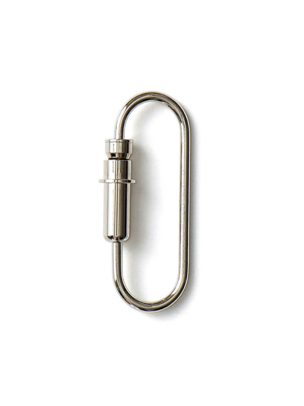 CANDY DESIGN & WORKS Bullet-Inspired Carabiner Key Holder  Nickel  Brass