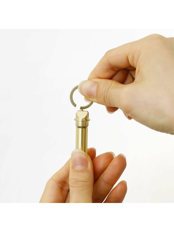 CANDY DESIGN & WORKS Bullet Key Ring – Industrial-Inspired Metal Keychain