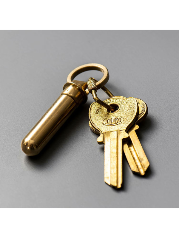 CANDY DESIGN & WORKS Bullet Key Ring – Industrial-Inspired Metal Keychain