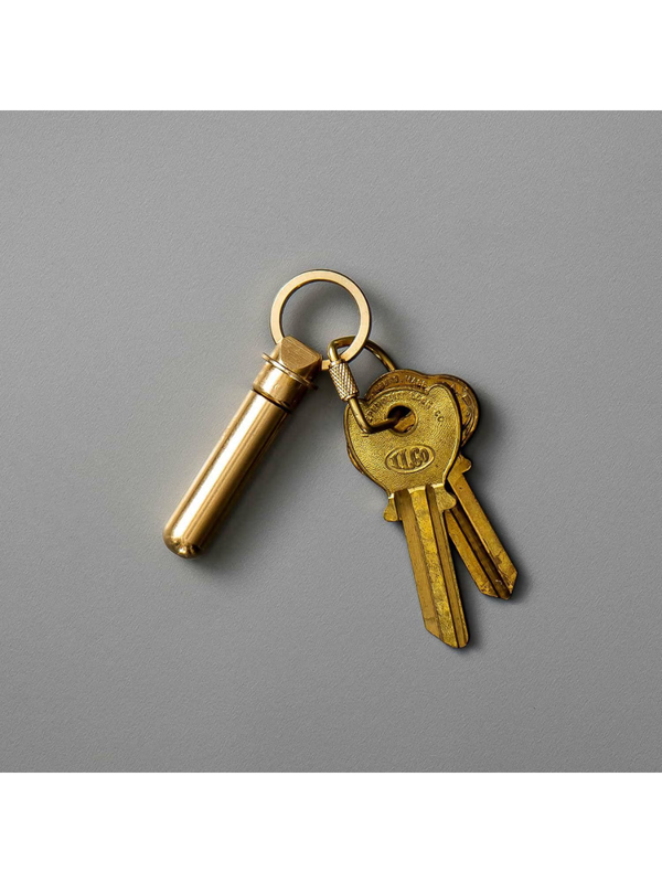 CANDY DESIGN & WORKS Bullet Key Ring – Industrial-Inspired Metal Keychain