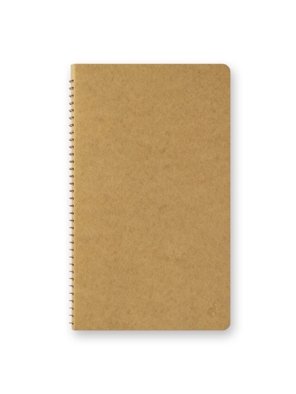 TRAVELER'S COMPANY A5 Slim Spiral Ring Notebook – Plain Kraft Paper Camel